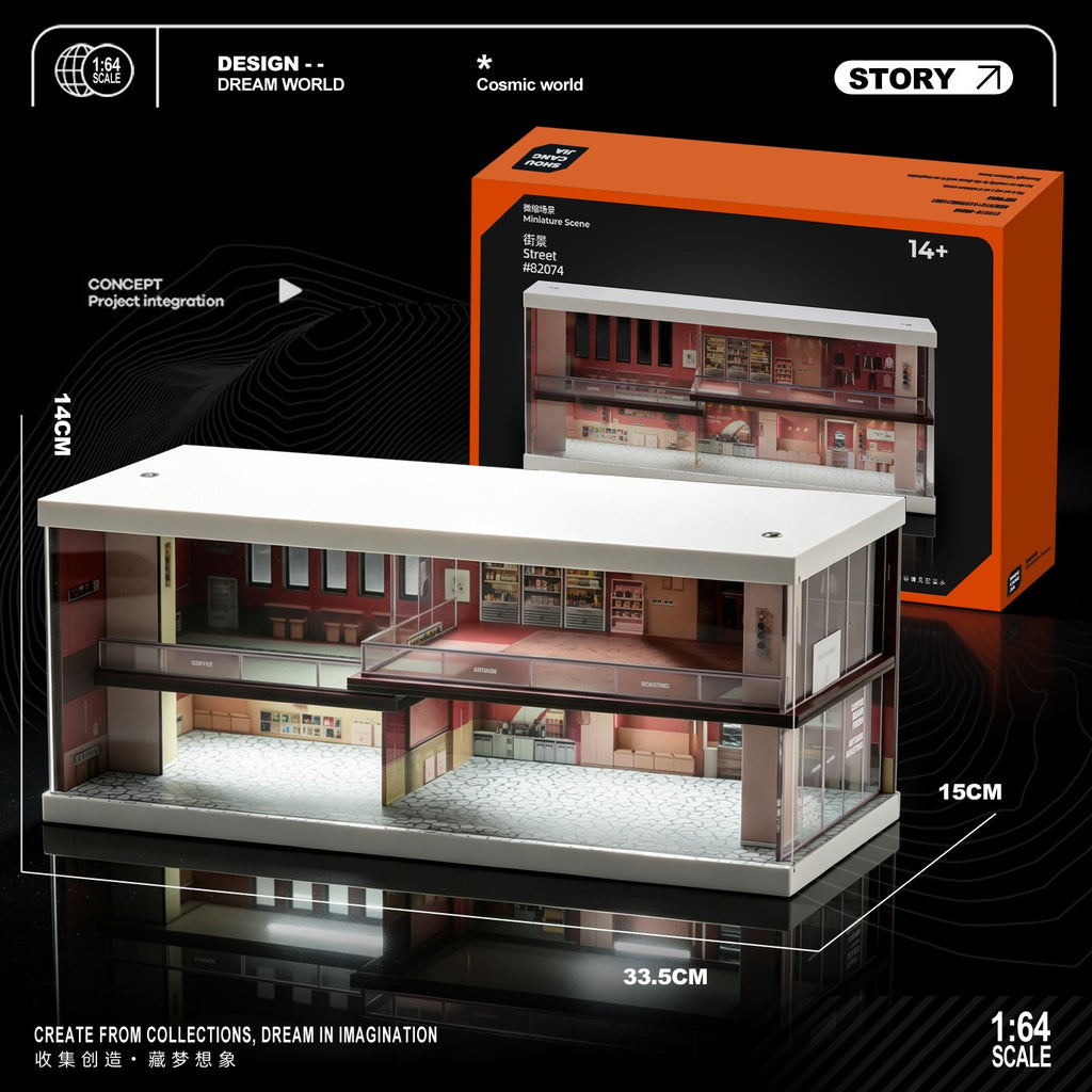 SHOU CANG JIA 1/64 PINK REALM COFFEE SCENE