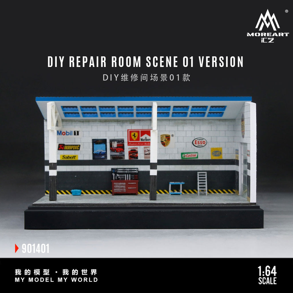 MoreArt 1:64 DIY Repair Room Scene 01 Model Scene Model