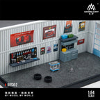 MoreArt 1:64 Automobile Maintenance Workshop Scene Model