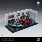 MoreArt 1:64 Automobile Maintenance Workshop Scene Model