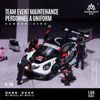 MoreArt 1:64 Racing Team Maintenance Personnel A Set - Realistic Resin Model