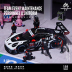 MoreArt 1:64 Racing Team Maintenance Personnel A Set - Realistic Resin Model