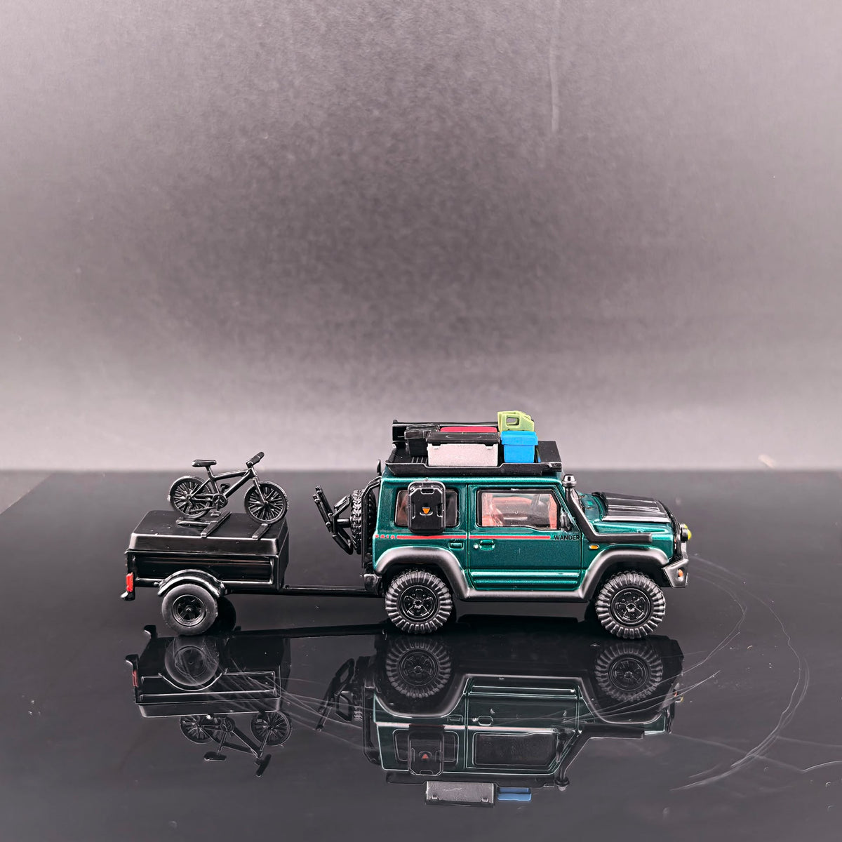 Fine Works64 1/64  Modified Suzuki Jimny Model  Emerald Metallic Green