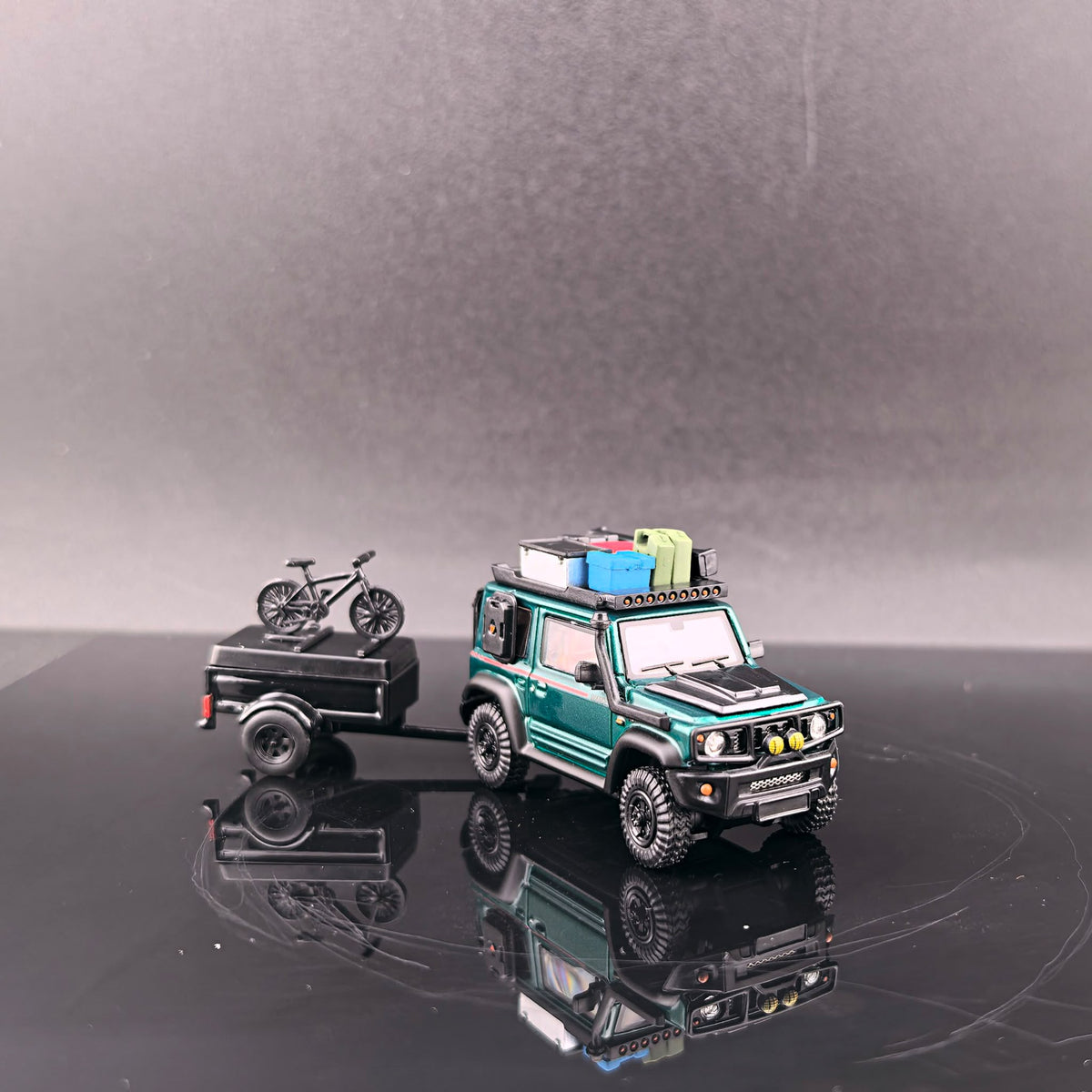 Fine Works64 1/64  Modified Suzuki Jimny Model  Emerald Metallic Green