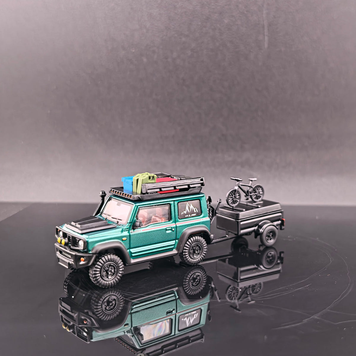 Fine Works64 1/64  Modified Suzuki Jimny Model  Emerald Metallic Green