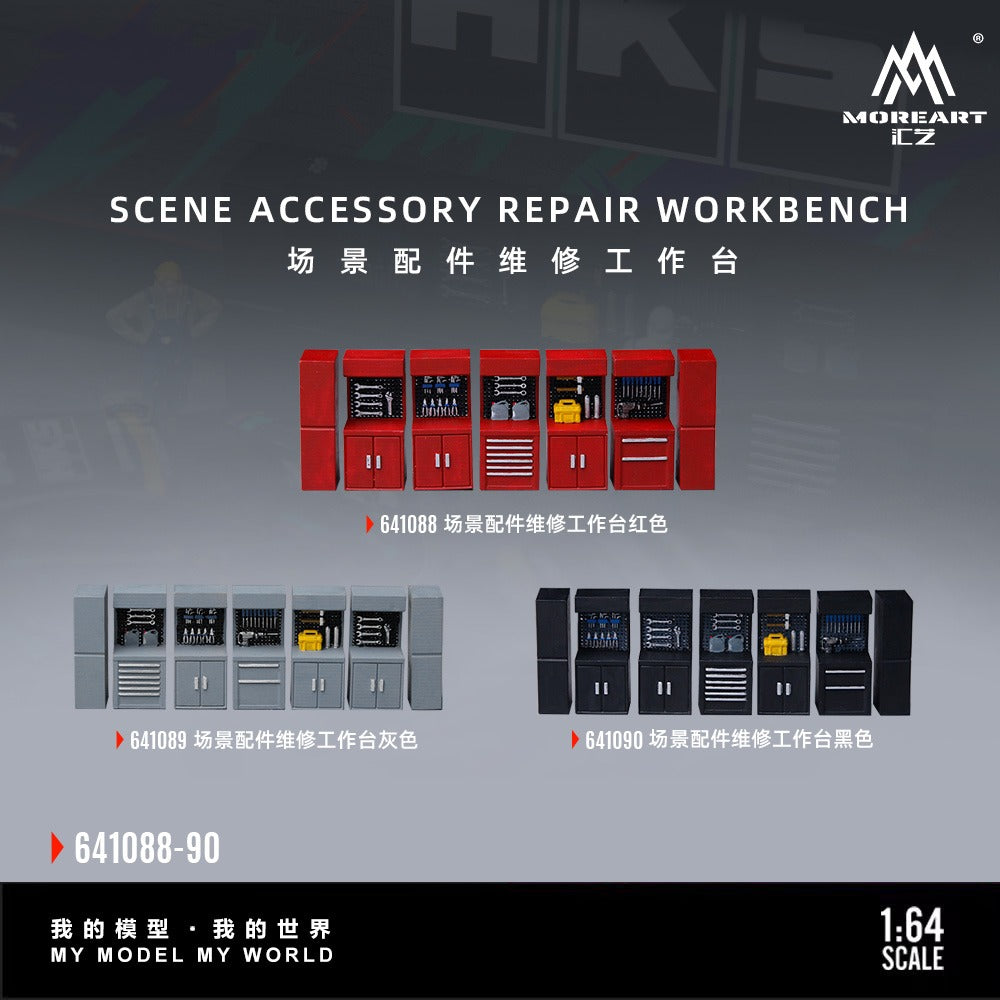 MoreArt 1:64 Scene Accessories Maintenance Workbench Resin Simulated Scene Accessories