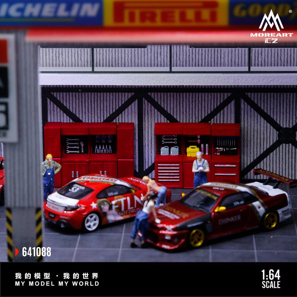MoreArt 1:64 Scene Accessories Maintenance Workbench Resin Simulated Scene Accessories