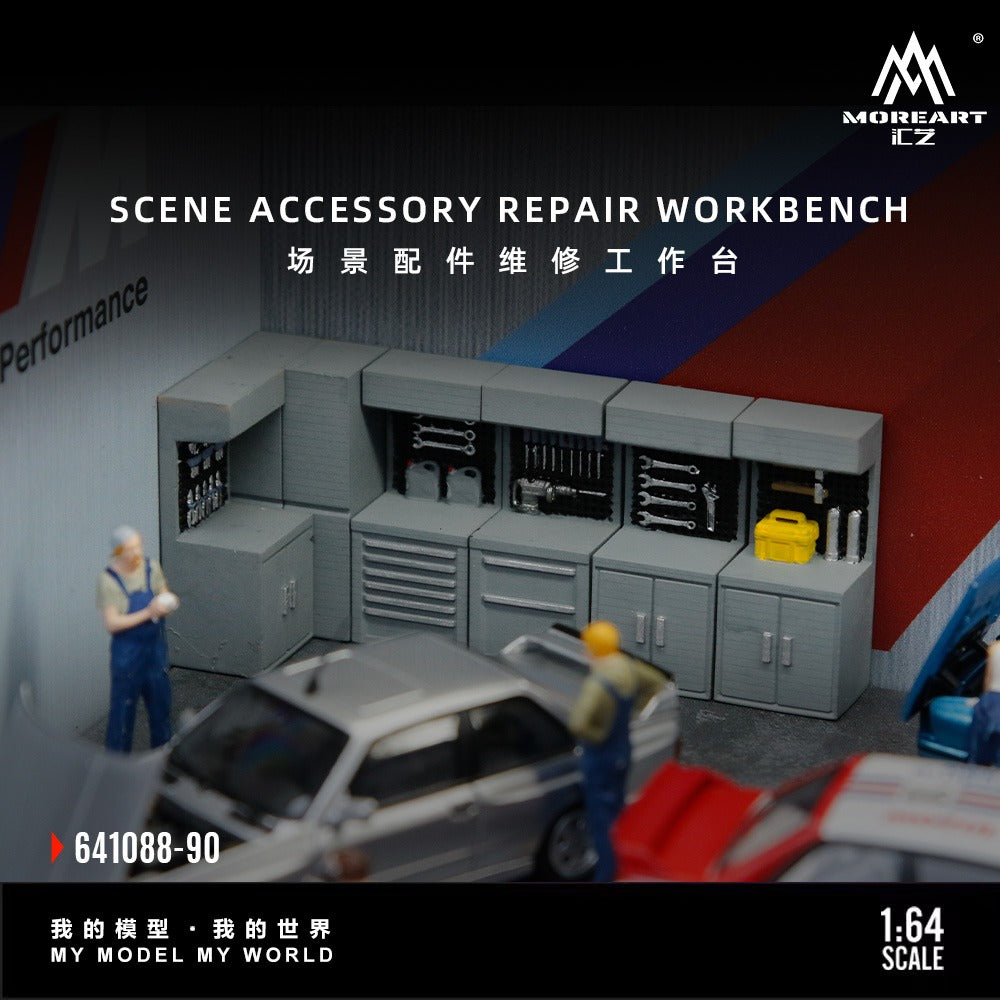 MoreArt 1:64 Scene Accessories Maintenance Workbench Resin Simulated Scene Accessories