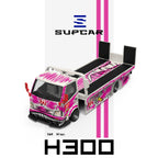 SUPCAR 1:64 H300 77 White Powder Graffiti Dinosaur