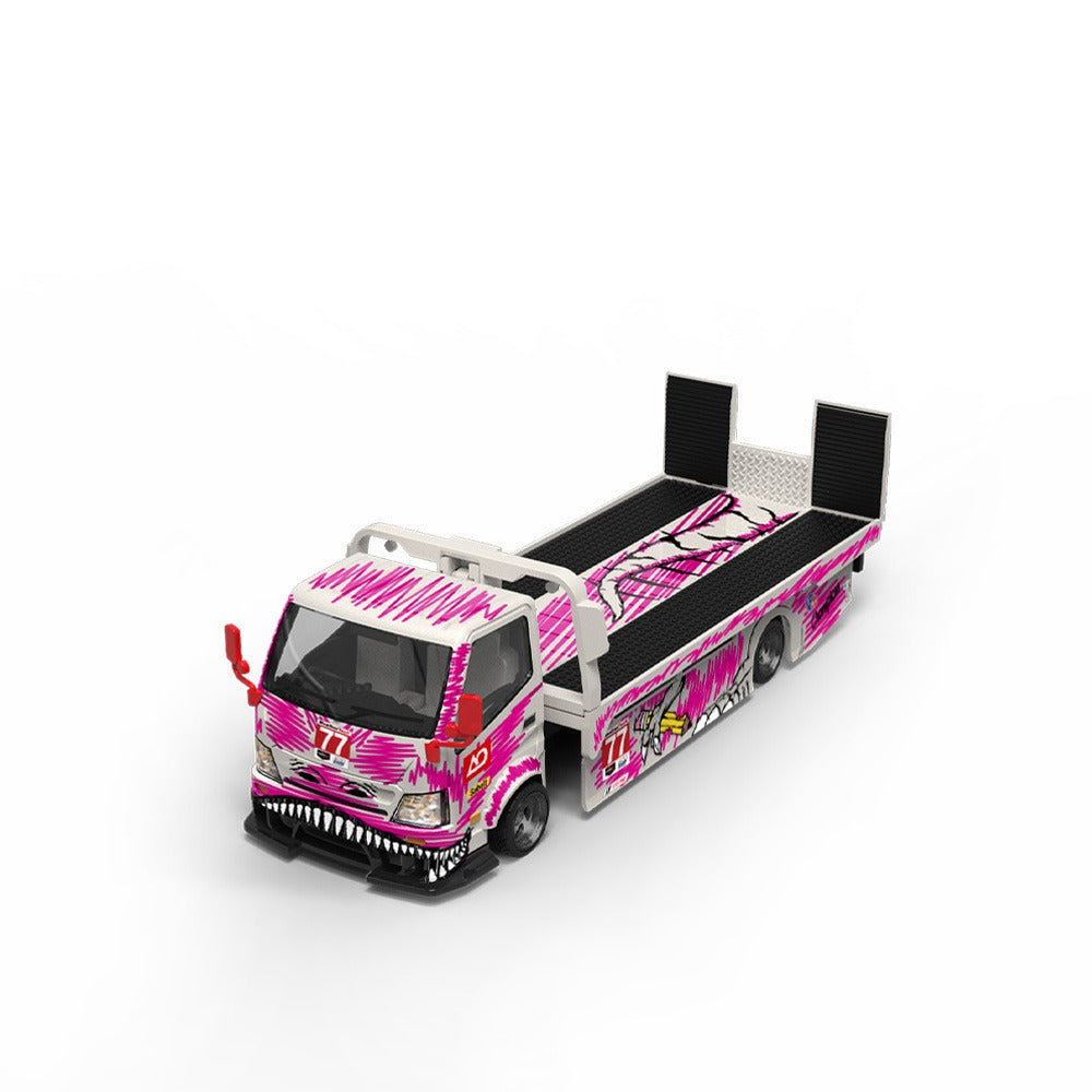 SUPCAR 1:64 H300 77 White Powder Graffiti Dinosaur
