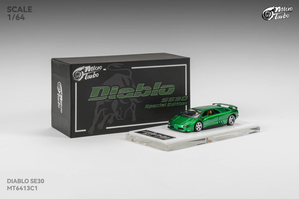 Micro Turbo 1/64 Diablo SE30 Emerald Green