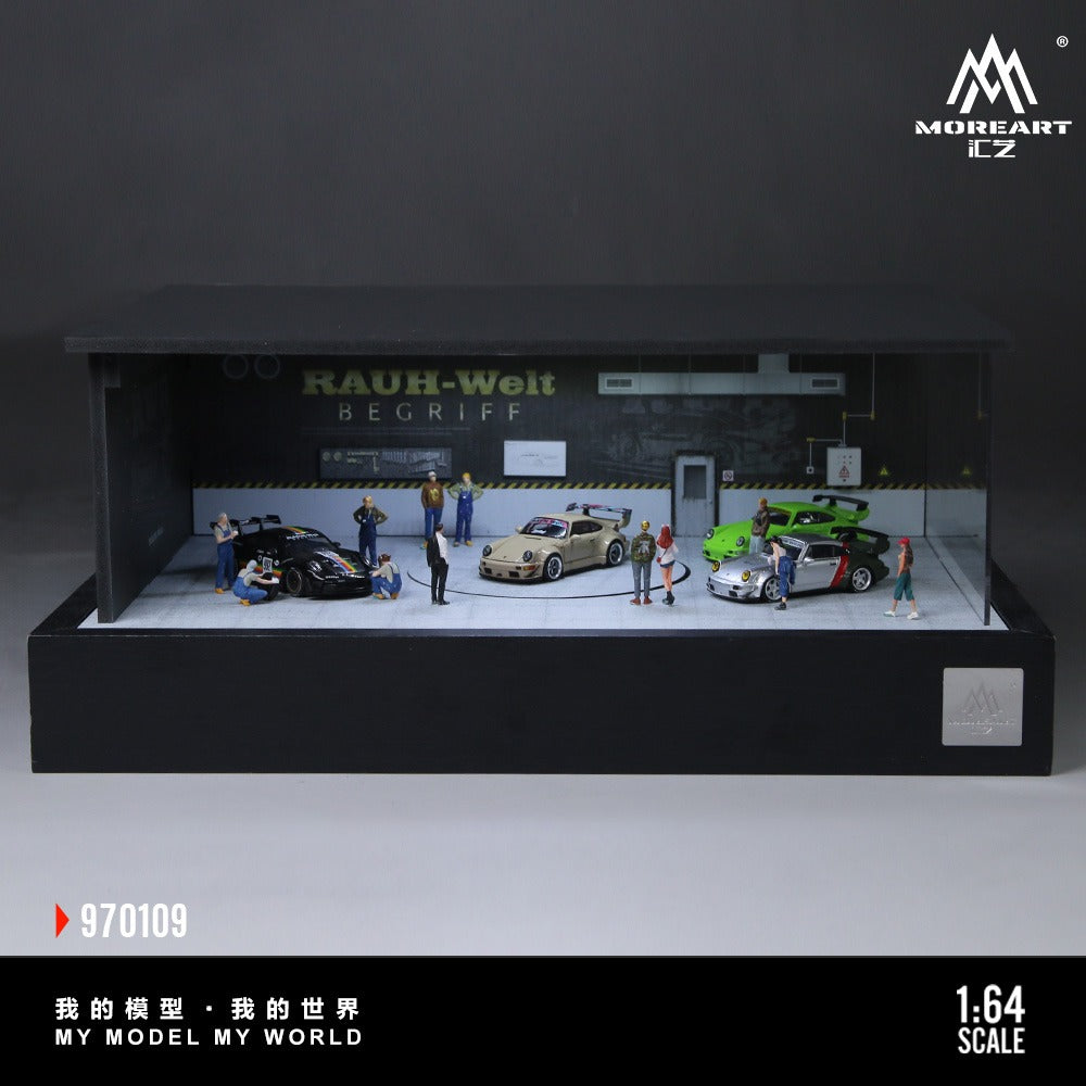 MoreArt 1:64 RWB Turntable Scene Simulation Model