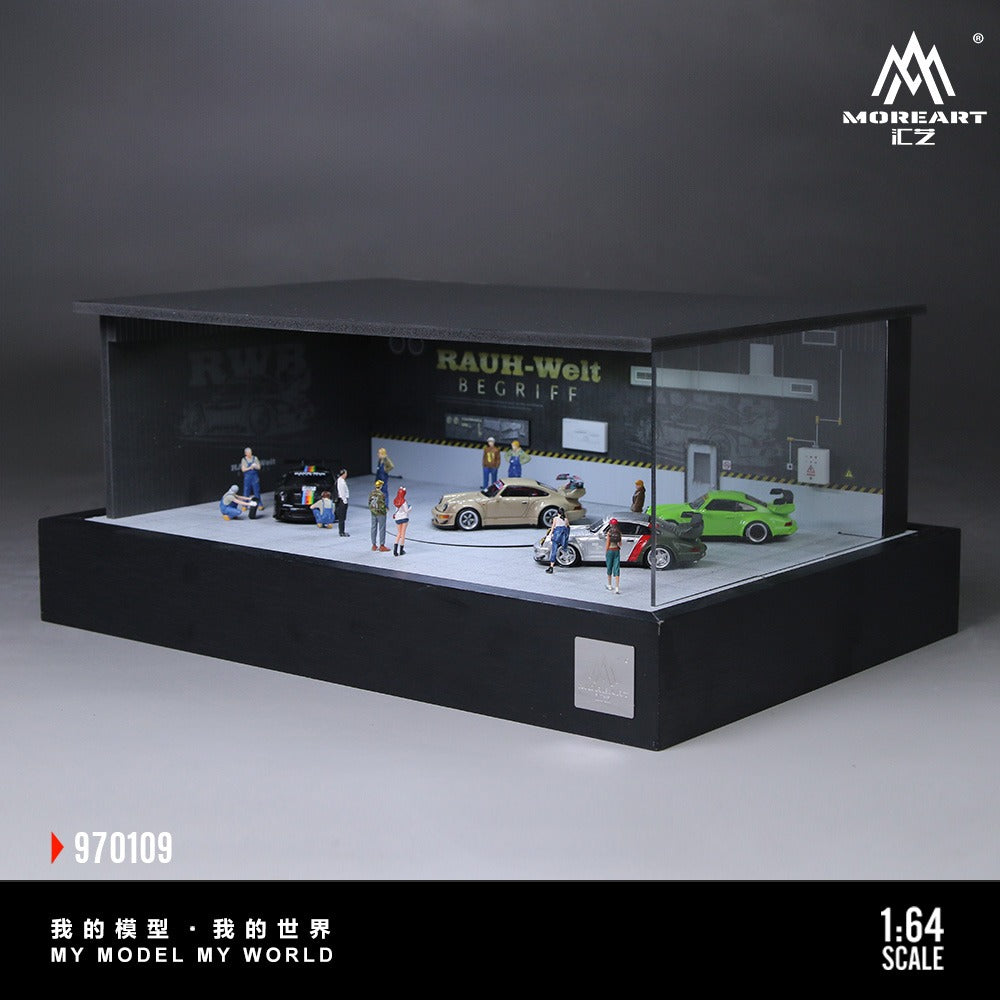 MoreArt 1:64 RWB Turntable Scene Simulation Model