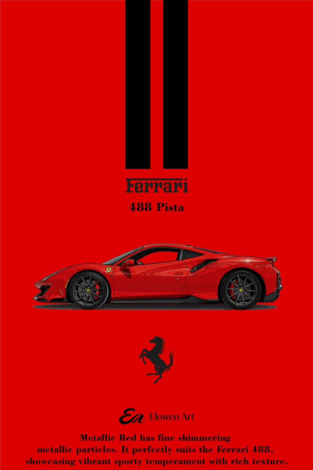 elowen Art × Ferrari 488 Pista