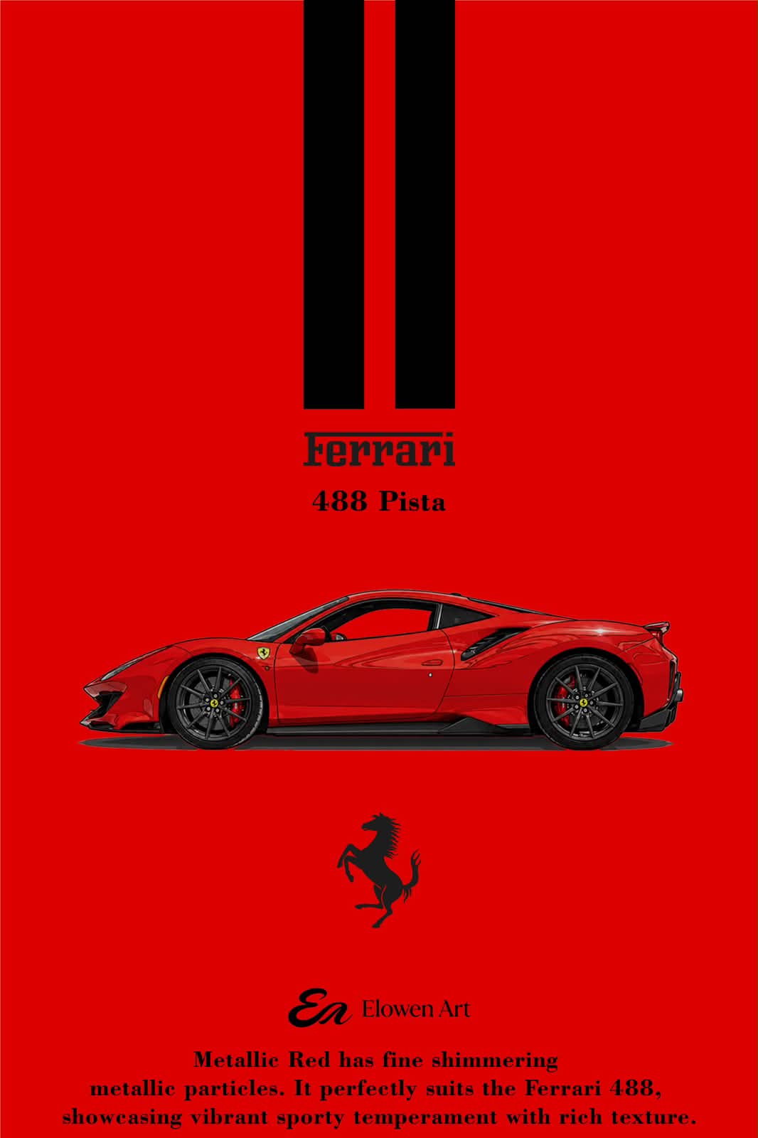 elowen Art × Ferrari 488 Pista