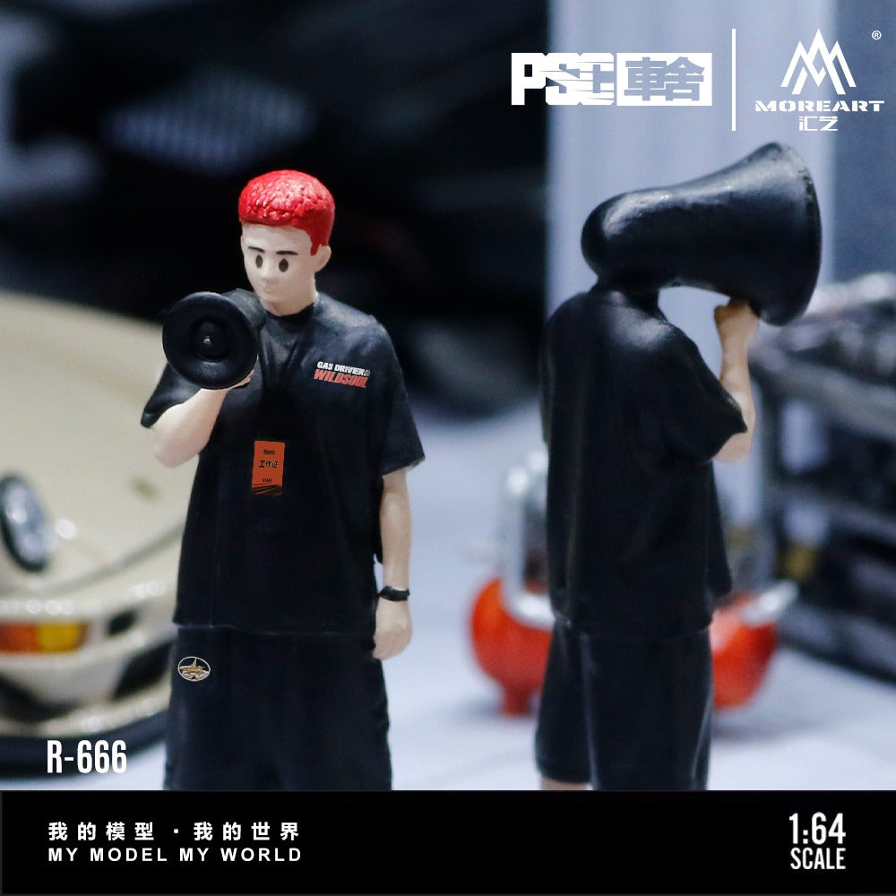 MoreArt × PSC DESIGN 1:64 Speaker LiuQ figure set resin model