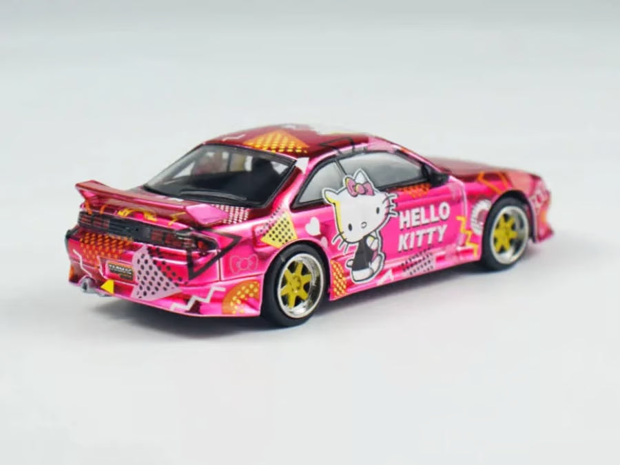 Tarmac Works x Vertex Silvia S14 Hello Kitty Diecast Car 1:64 PINK – Special Edition