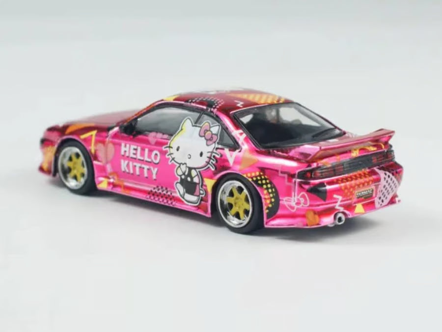 Tarmac Works x Vertex Silvia S14 Hello Kitty Diecast Car 1:64 PINK – Special Edition