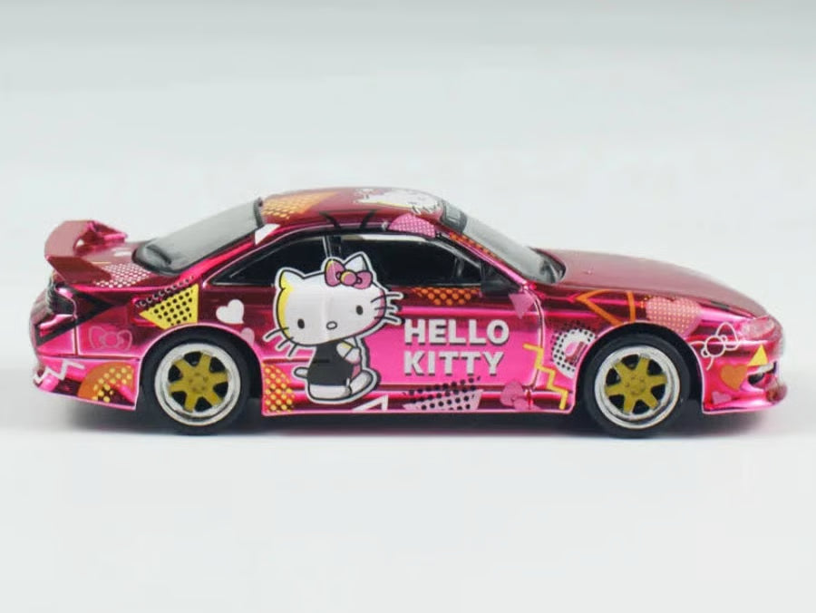 Tarmac Works x Vertex Silvia S14 Hello Kitty Diecast Car 1:64 PINK – Special Edition