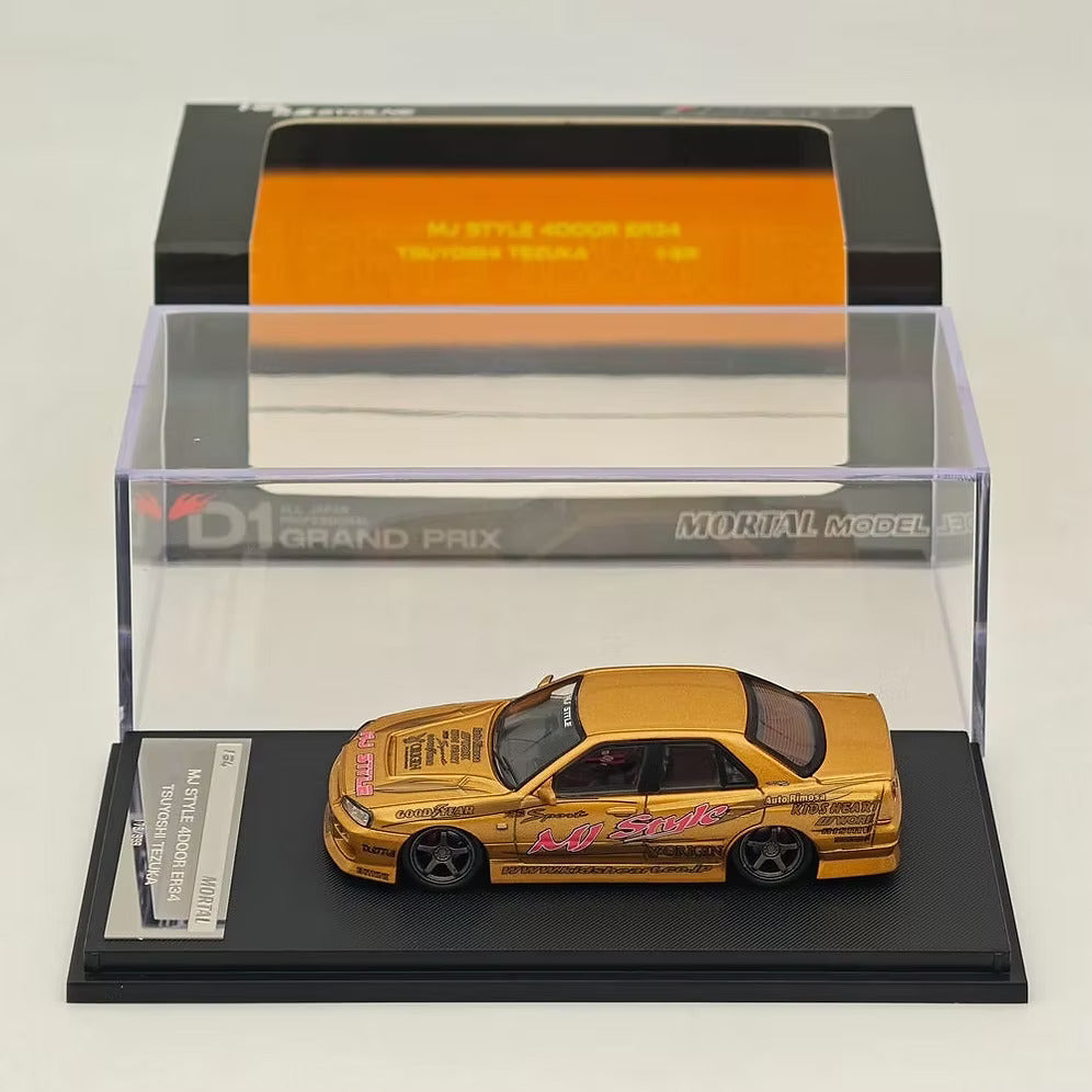 Mortal Model NISSAN SKYLINE ER34 BLITZ D1 TSUYOSHI TEZUKA GOLD
