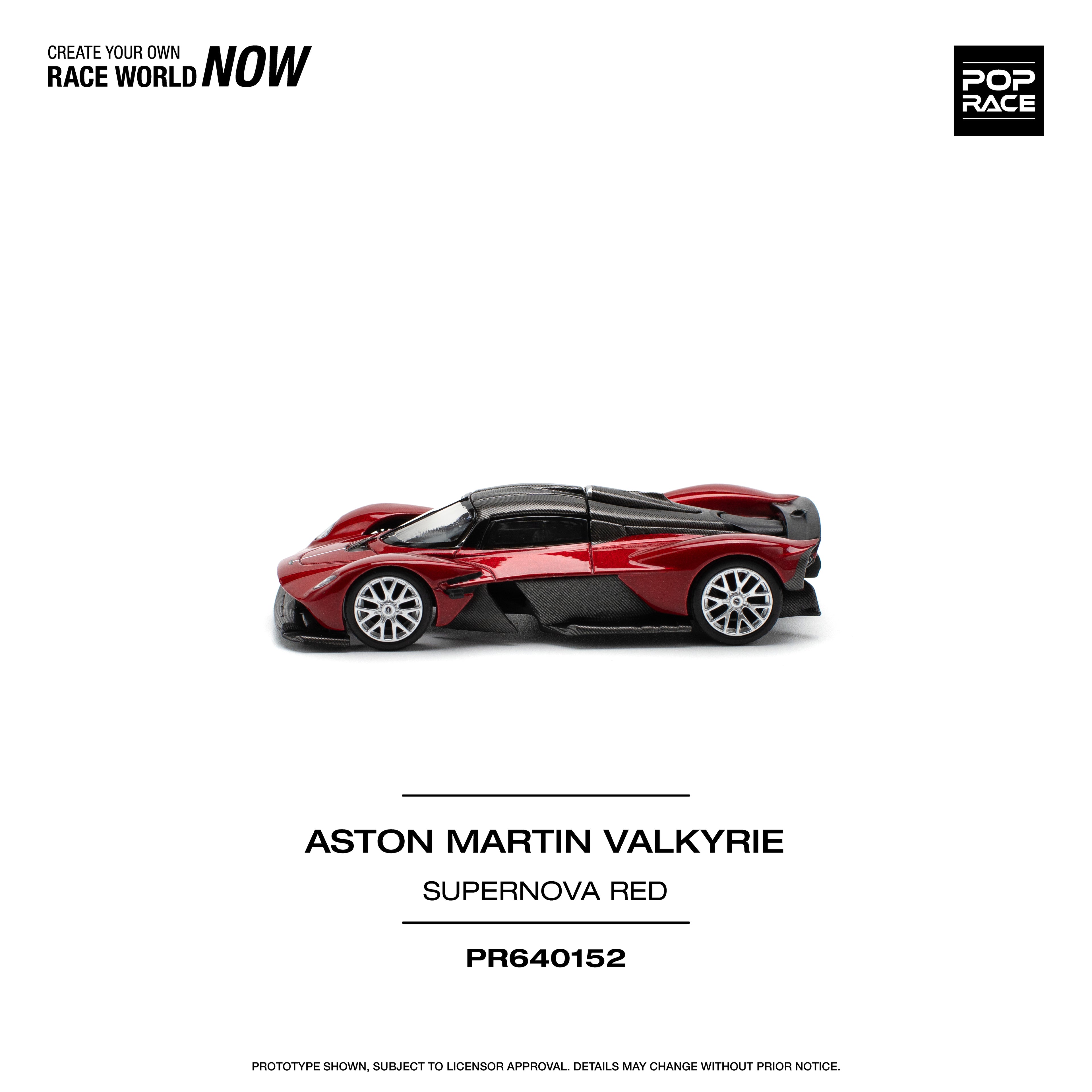 POP RACE ASTON MARTIN VALKYRIE SUPERNOVA RED