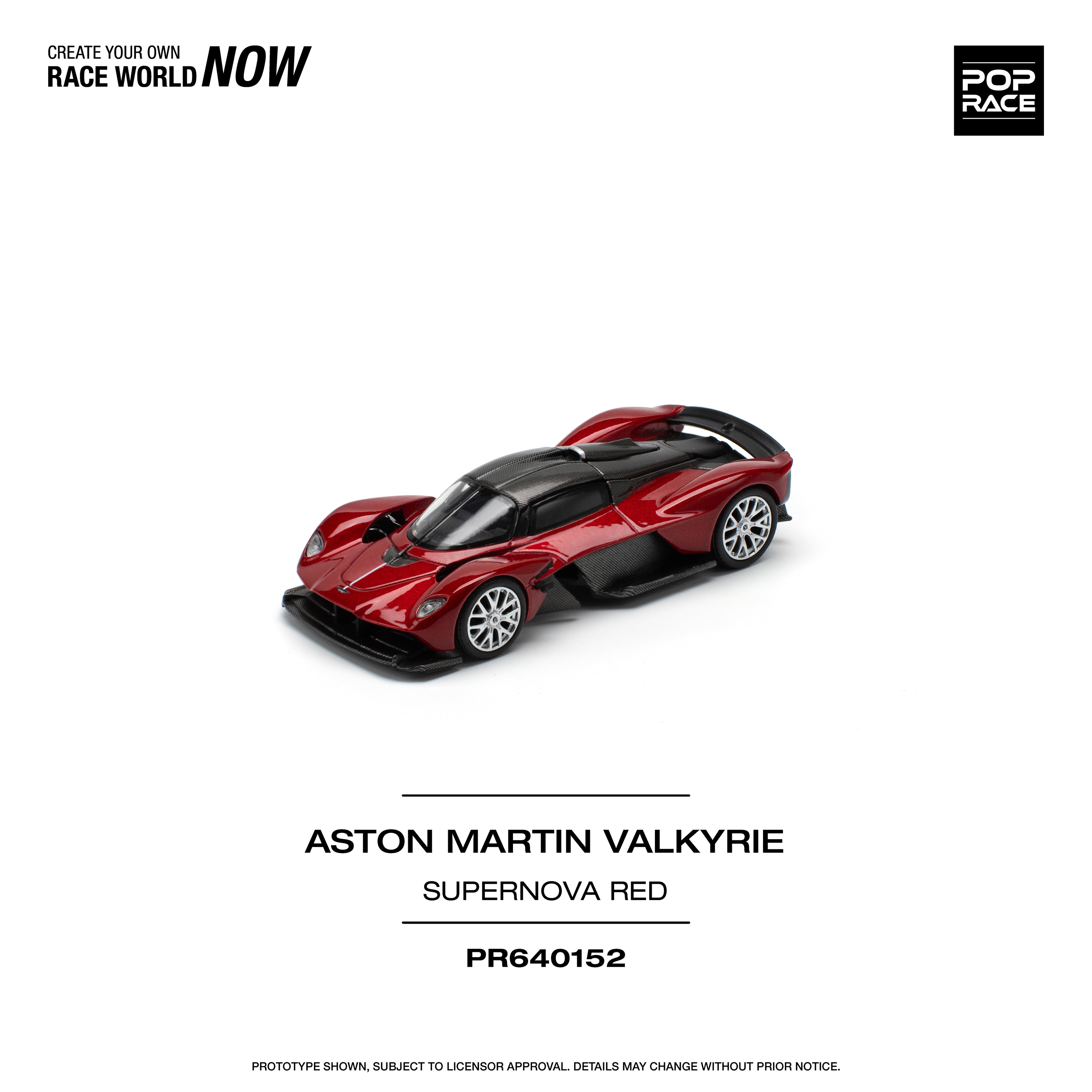 POP RACE ASTON MARTIN VALKYRIE SUPERNOVA RED