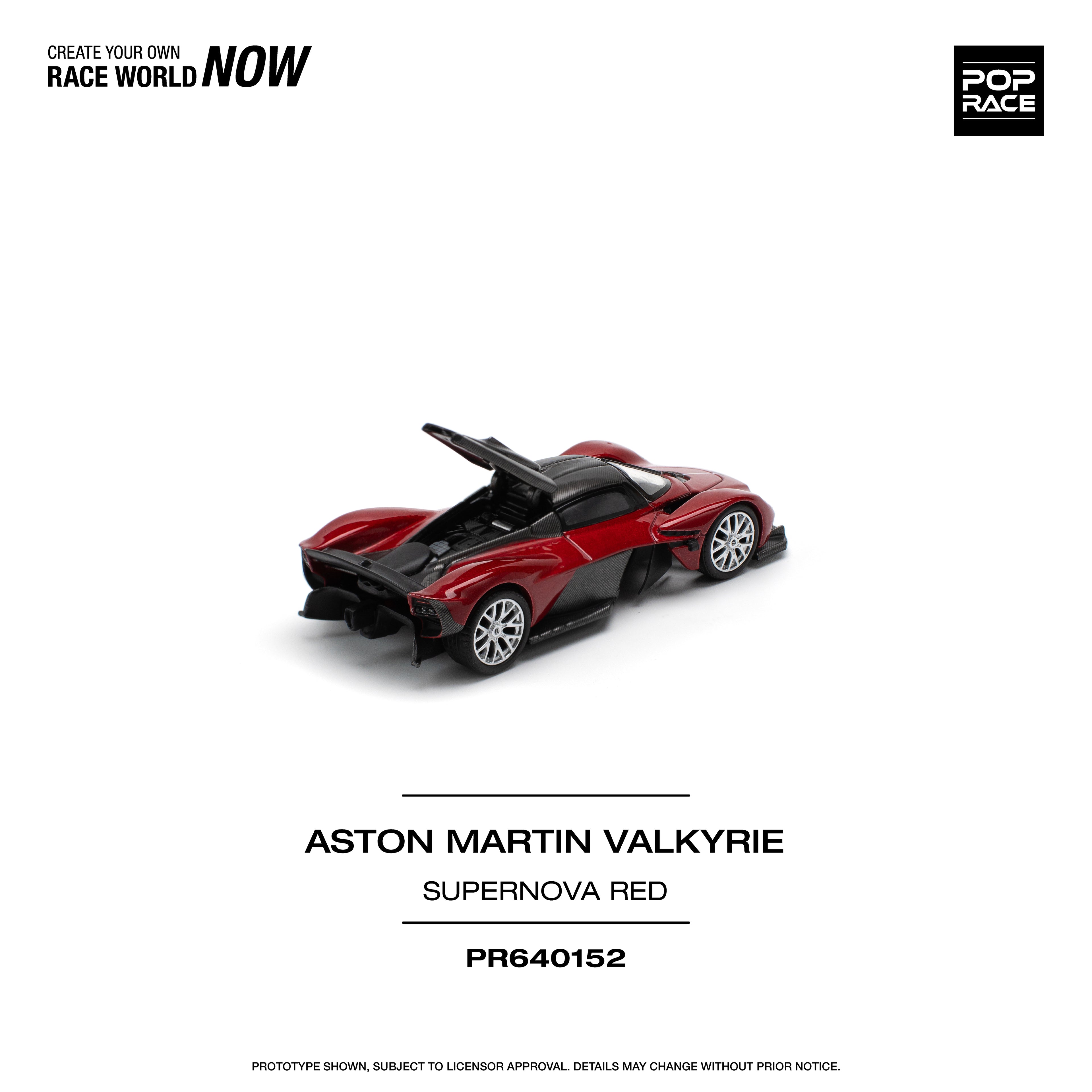 POP RACE ASTON MARTIN VALKYRIE SUPERNOVA RED