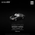 POP RACE 1:64 Singer Targa Dark Chrome